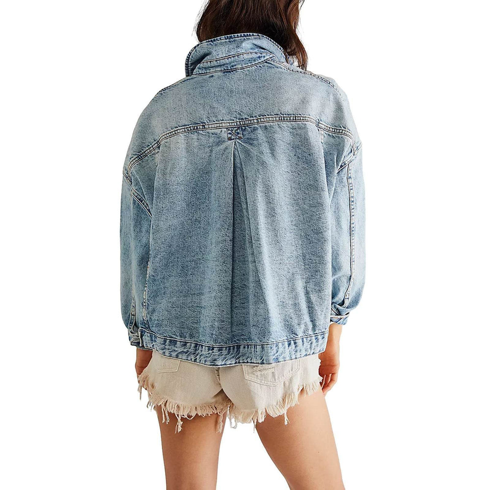 European And American Loose Fashion Denim Jacket Women EX-STOCK Canada