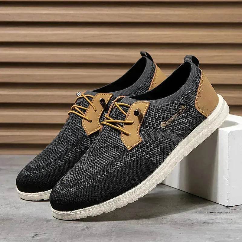 Casual Flat Slip-on Mesh Shoes Lightweight Breathable Loafers Men Walking Running Sports Shoes Sneakers for Men - EX-STOCK Canada
