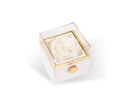 Fashion Acrylic Rotating Valentine Rose Jewelry gift Box - EX-STOCK Canada