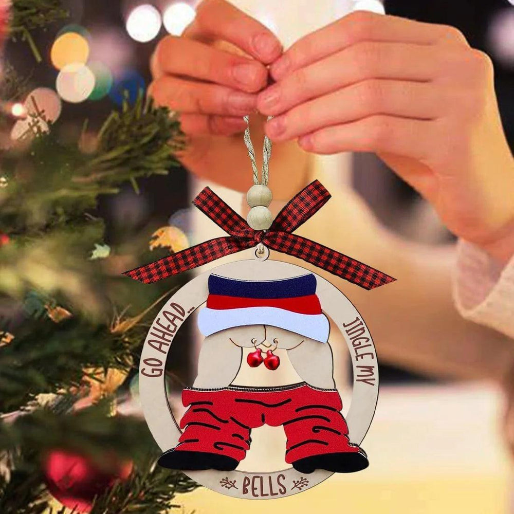 Christmas Gift Pendant Bell Wooden Hanging Decoration Pendant EX-STOCK Canada