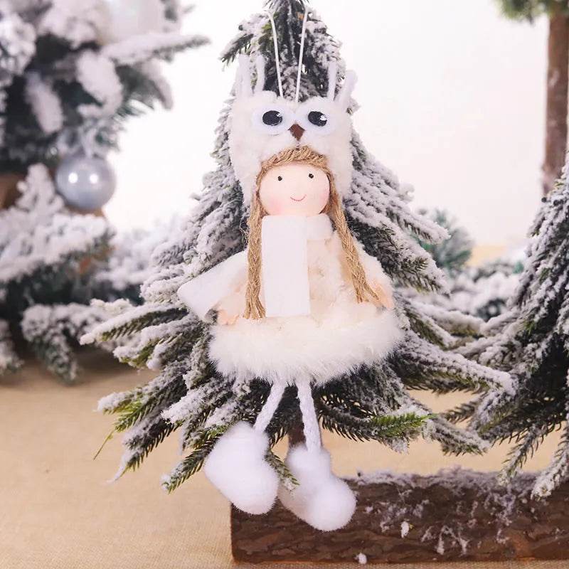 Christmas Cute Fabric Antler Plush Girl Decoration Ornaments - EX-STOCK Canada