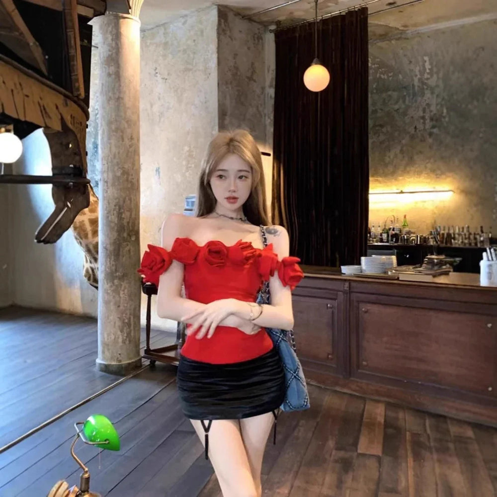 Women's Fashion Short Bandeau Sling Top EX-STOCK Canada