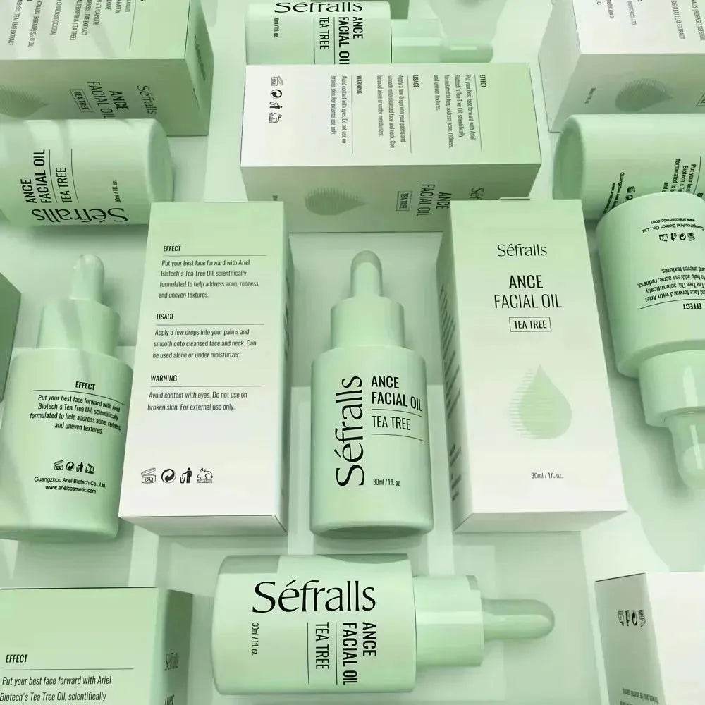 Sefralls Tea Tree Facial Acne Oil Desalinates Acne Marks Hydrating Cleaning Skin Facial Oil 30ml - EX-STOCK Canada
