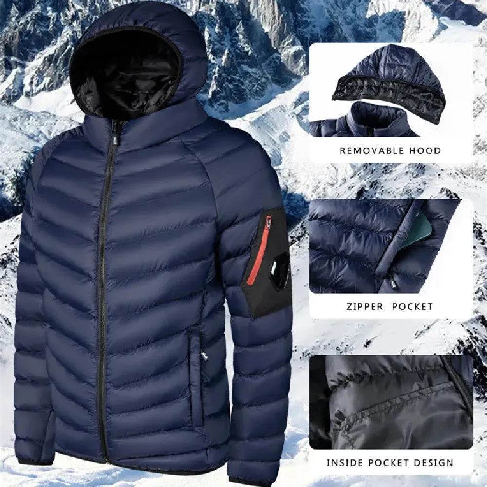 Winter Padded Thick Hooded Puffer Rain Jacket for men - EX-STOCK Canada
