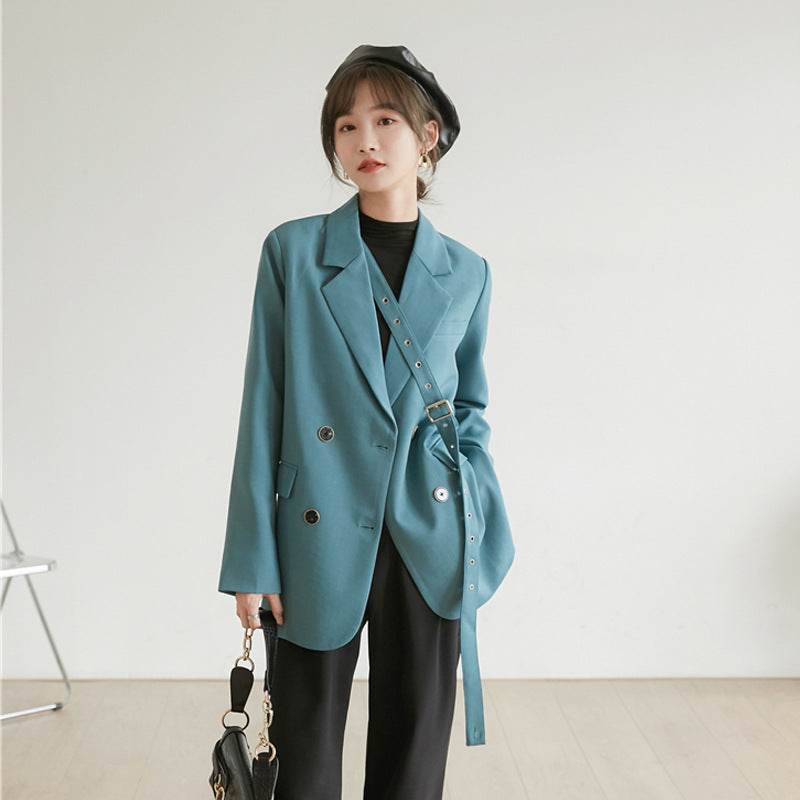 Design Niche Laced Blue Blazer Women - EX-STOCK Canada