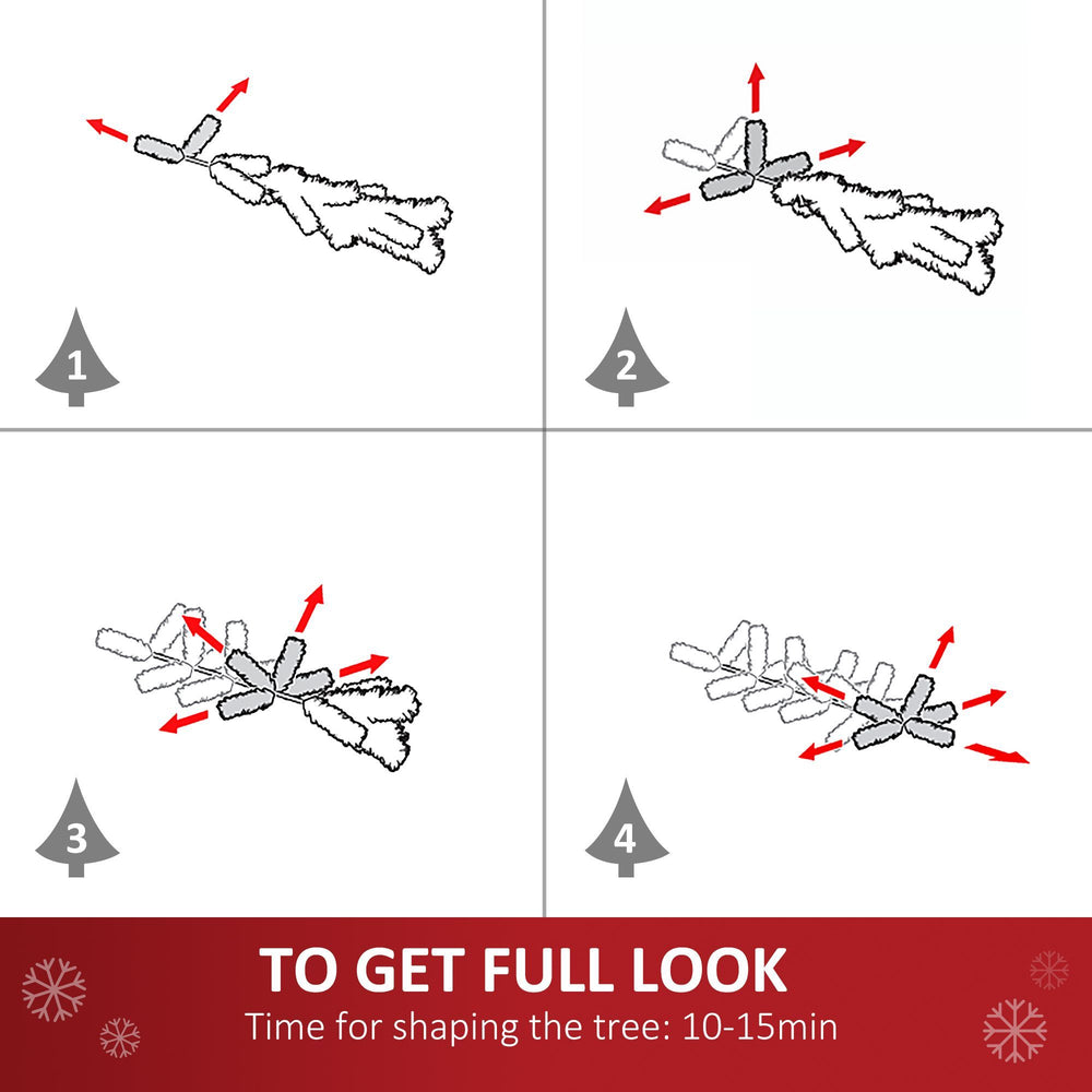 4FT Artificial Christmas Tree Holiday Xmas Holiday Pencil Tree Decoration With Automatic Open For Home Party EX-STOCK Canada