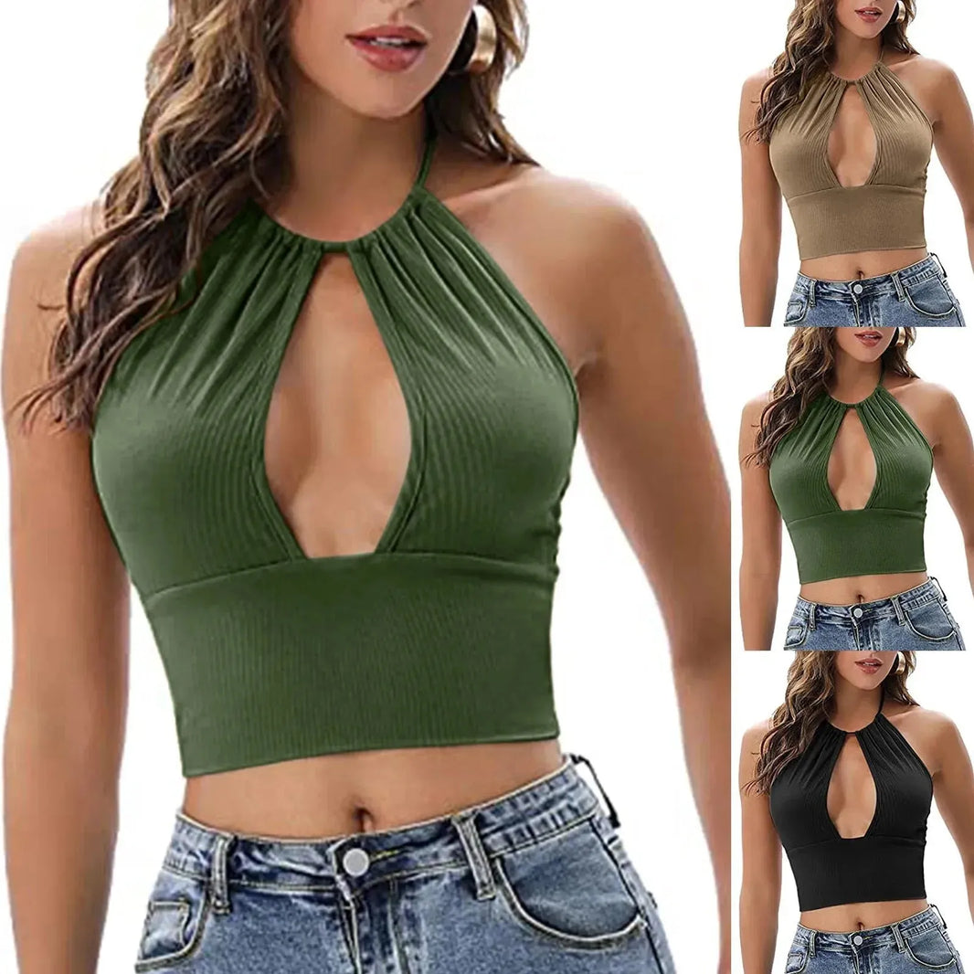 Summer Halter neck Tank top Vest women - EX-STOCK CANADA