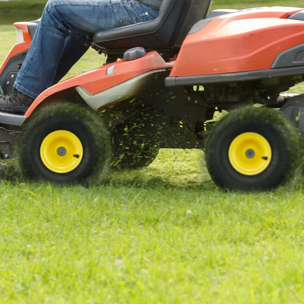 Neumáticos para cortacésped con llanta, neumáticos de tractor 15x6-6 sin cámara, paquete de 2 juegos de neumático y rueda, neumáticos neumáticos S-Turf, cubo desplazado 3', tamaño de buje 3'4', 16 adaptadores para cortacésped motorizadoEX-STOCK Canada