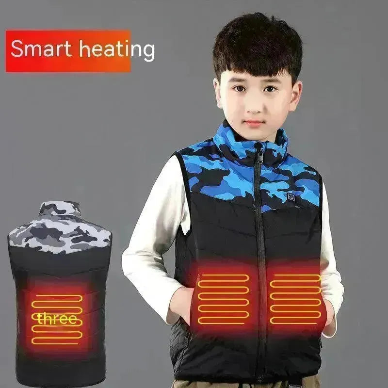 Enfants veste de gilet d'hiver thermique Outwear Boy Girl Kids