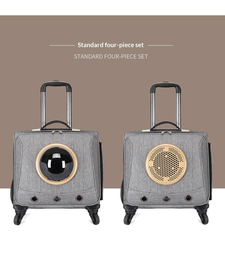 Universal-wheel Portable Pet Travel Carrier | EX-STOCK Canada