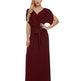 4XL Big Size Dress Elegant Women Long wrap Dresses Summer Dresses - EX-STOCK Canada