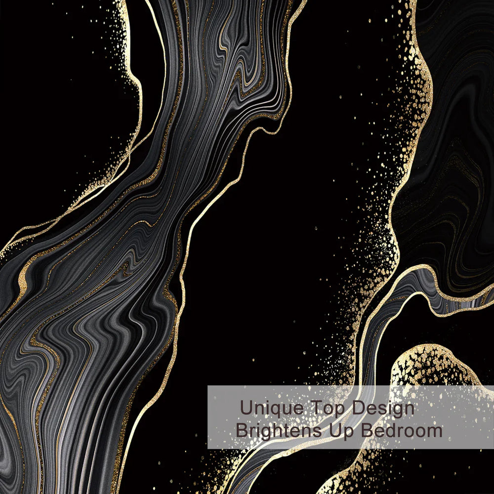 Black Gold Grey Marble Bedding Watercolor Marble Duvet Cover Set Abstract Chic Printed Design Quilt Cover Single 1 Duvet Cover 2 Pillowcases EX-STOCK Canada