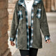 Plaid Woolen Coat Fashion Lapel Single-breasted Mid-length Coat Women's Clothing - EX-STOCK Canada