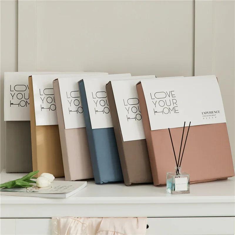 100 Cotton Sanding Duvet Cover Autumn And Winter Thickening Solid Color EX-STOCK Canada