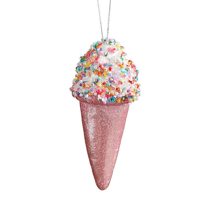 Creative Pendant Ice Cream Christmas Tree Decoration Small Hanging Pieces EX-STOCK Canada