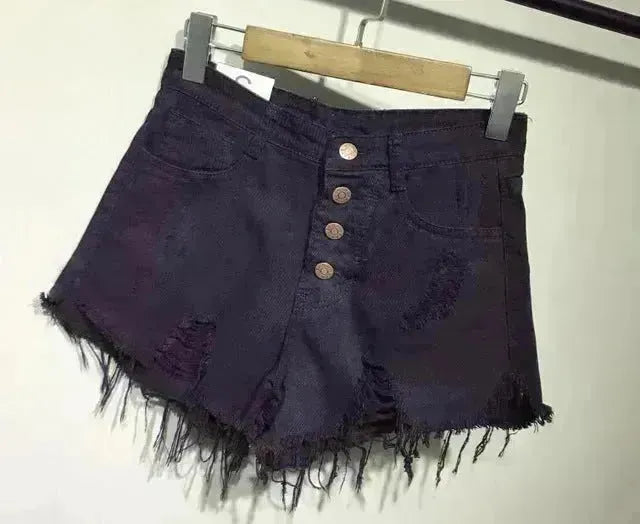Femmes d'été occasionnelles denim Short High Taies sexy jeans courts