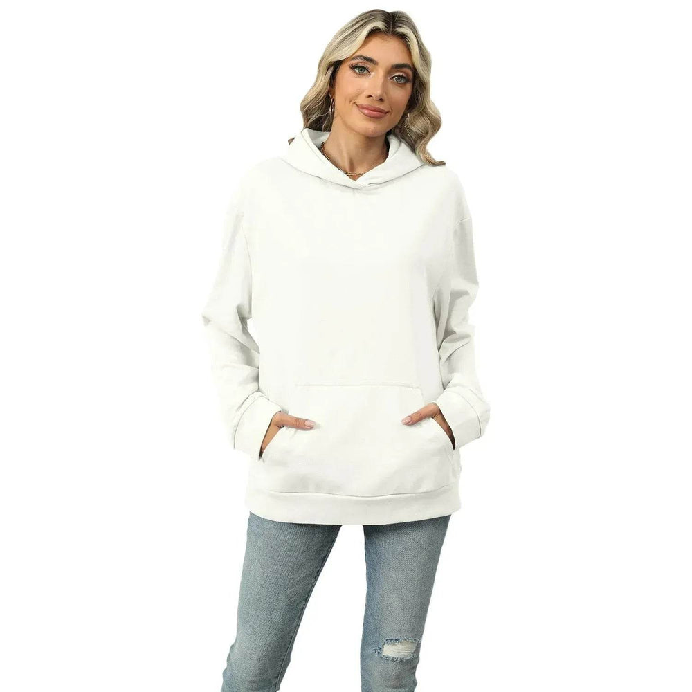 Winter Casual Hooded Pocket Pullover Sweatshirt Women - EX-STOCK Canada