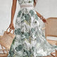 Elegant Spring chic Vacation Resort floral summer maxi dress - EX-STOCK Canada