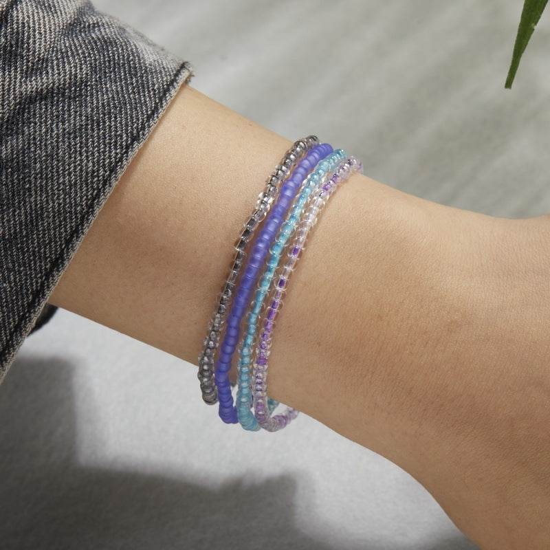 Luminous Bead Colored Beaded Anklet Bracelet - EX-STOCK Canada