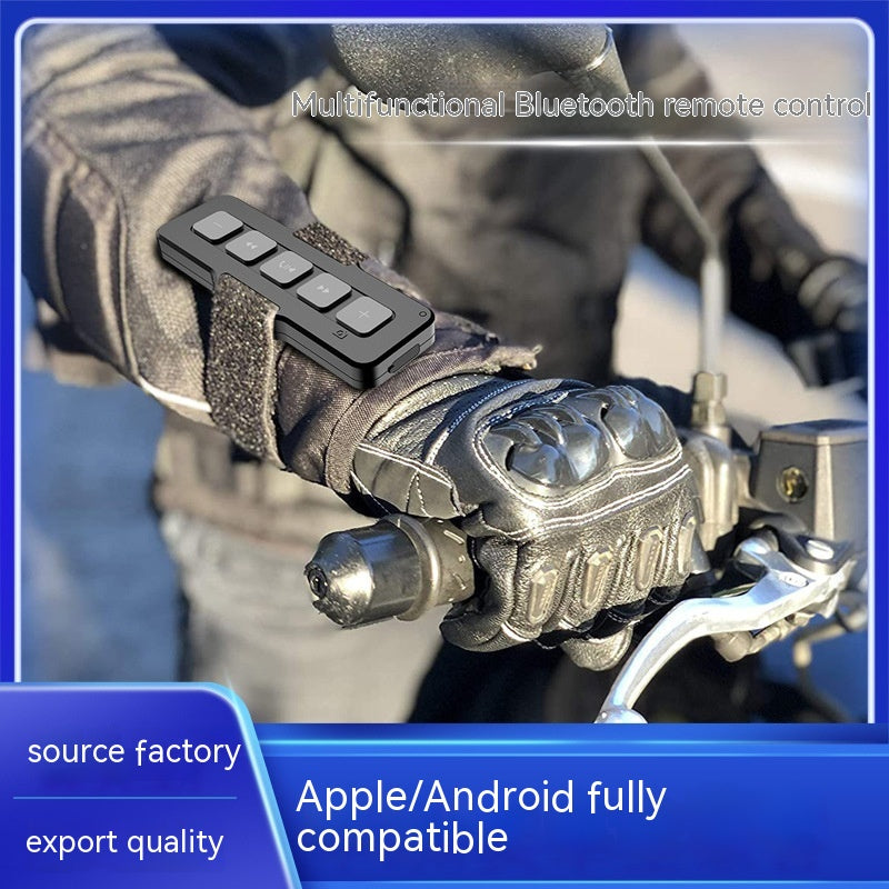 Bluetooth 5.0 Motorcycle & Car Handlebar Remote Control – Answer Calls, Music Control | IPX4 Waterproof