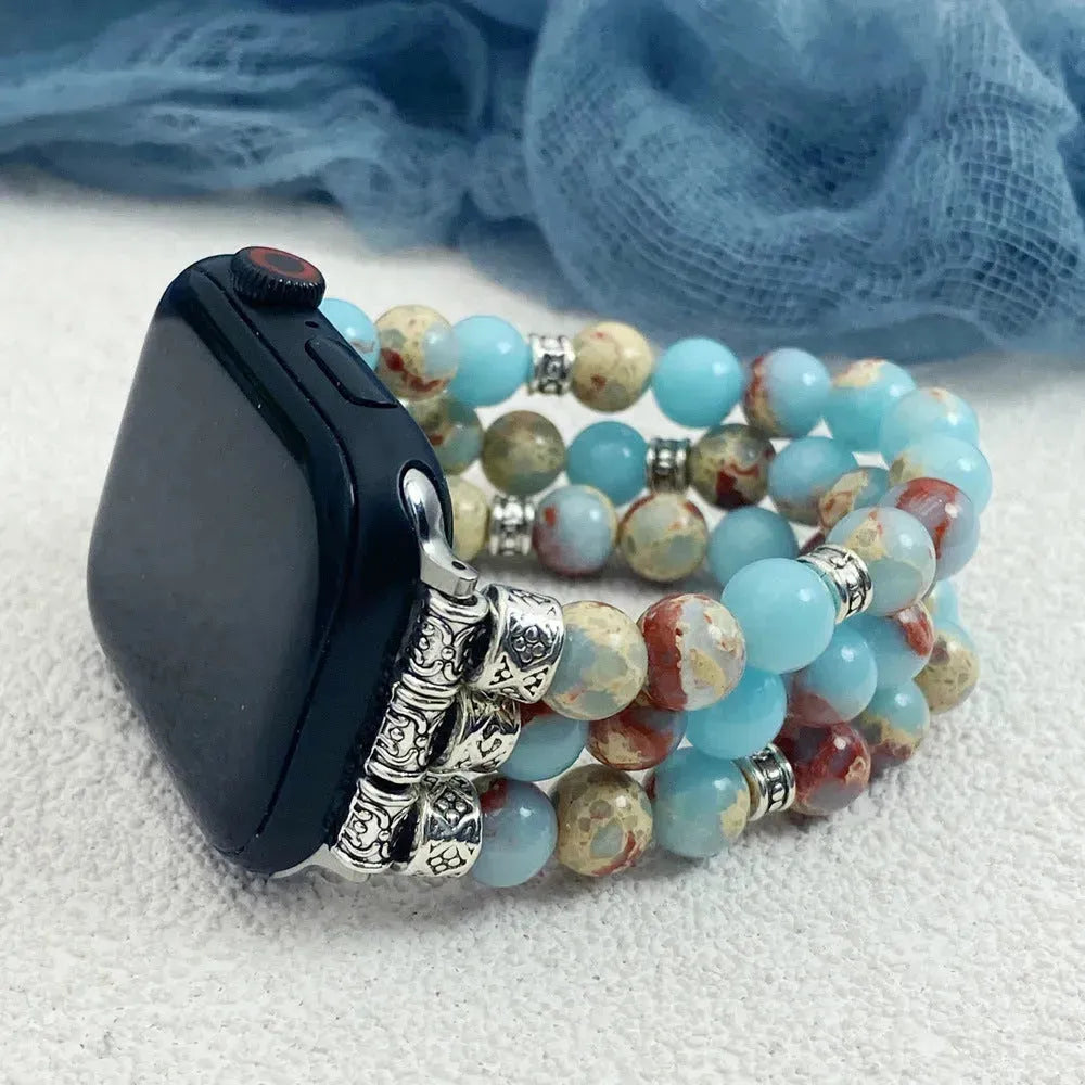 Simple And Versatile Beaded Bracelet smart watch strap