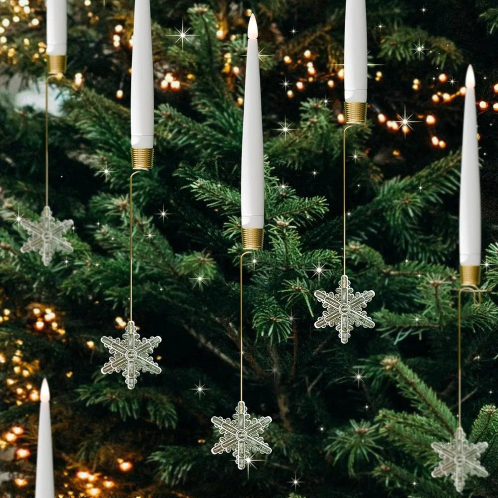 Candela di Natale LED Interna Decorazioni Natalizie per Albero di Natale Atmosfera Festiva Pendente di NataleEX-STOCK Canada