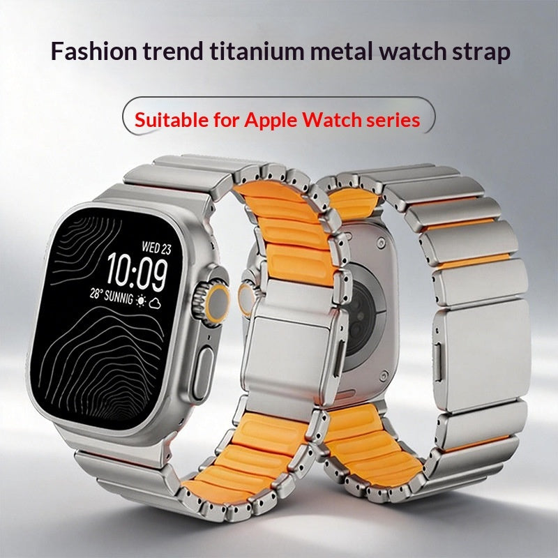 Titanium Magnetic Metal Apple Watch Band | 42/44/45/46/49mm