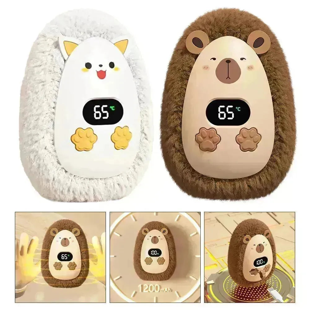 Winter Portable USB Rechargeable Outdoor Smart Fluffy Hand Warmer Hand muff
