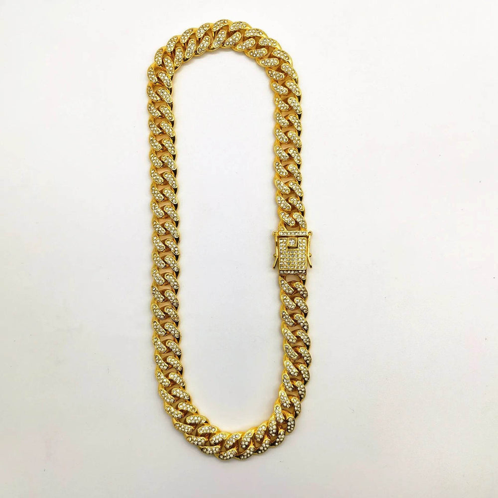 Alloy Line Cuban Link Chain Diamond Bracelet - EX-STOCK Canada