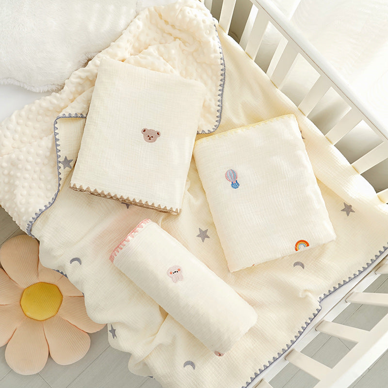 Doudou Blanket Baby Blanket Crepe Newborn Soothing Blanket EX-STOCK Canada