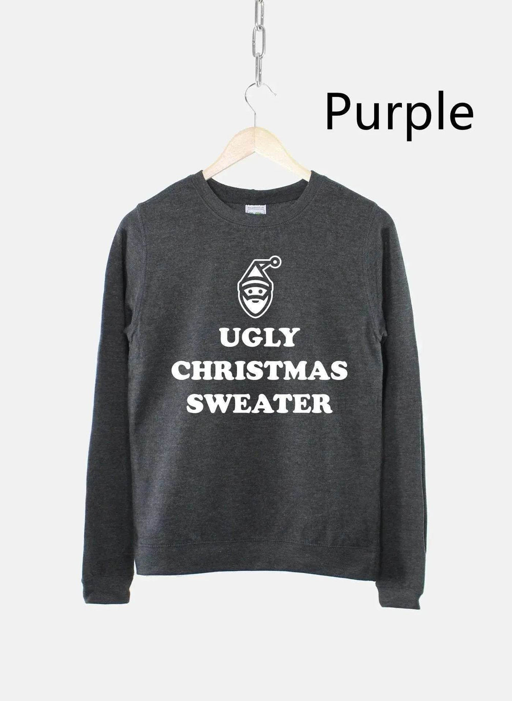 Women's Ugly Christmas Sweater Sweatshirt Bah Humbug Funny - EX-STOCK Canada