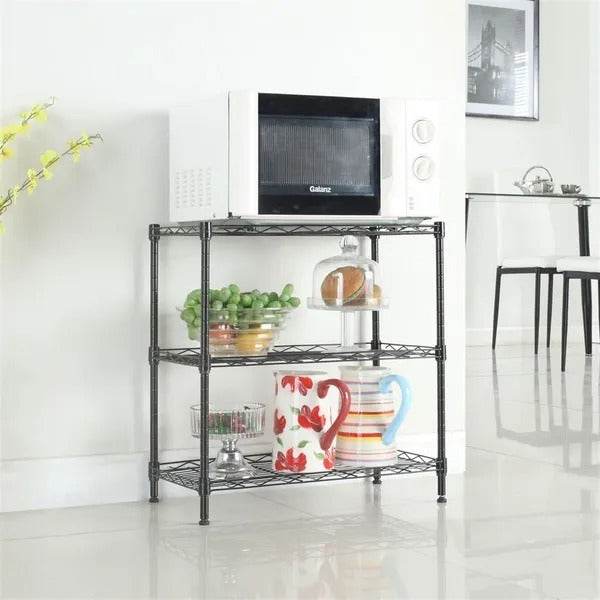 Concise 3 Layers Carbon Steel PP Storage Rack, Kitchen Storage Rack RT - EX-STOCK Canada