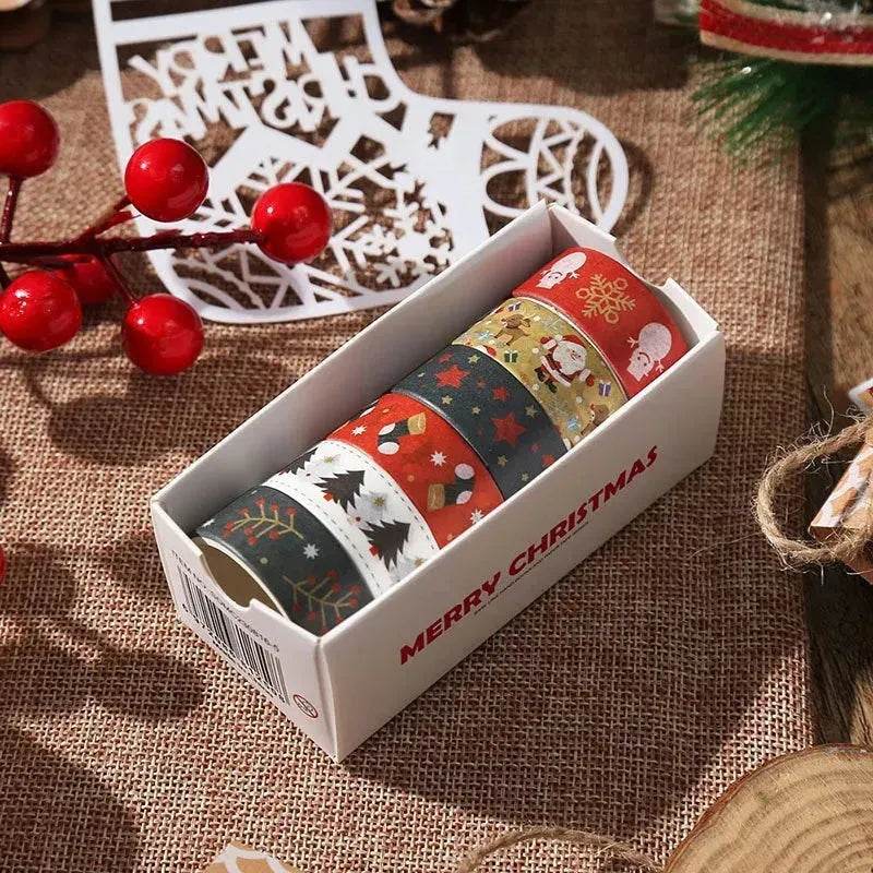 Creative Christmas Gift And Paper Adhesive Tape Journal Tape Christmas Decoration Material Cute Christmas Tape - EX-STOCK Canada