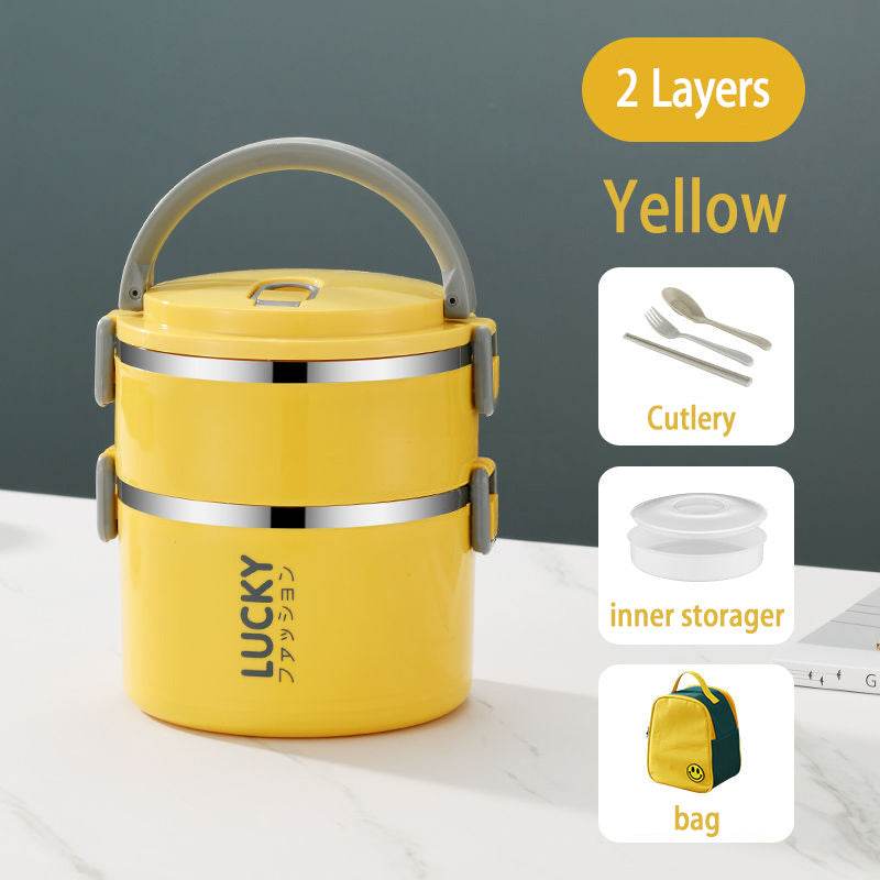 Sealed Multi Layered Thermal Stainless Steel Insulated Lunch box - EX-STOCK Canada