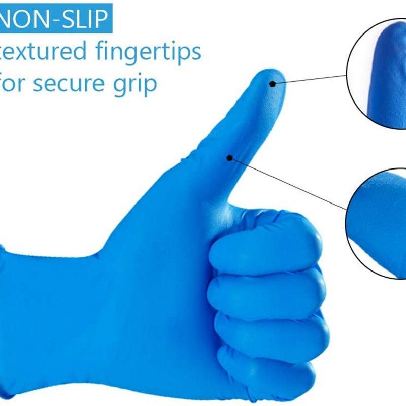 Nitrile Disposable Exam Glove Multipurpose Gloves Latex-Free,100pcs,Blue,Medium