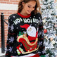 Knited Christmas Sweaters With Santa Claus Patterns Tops Winter Sweet Christmas Snowflake Pullovers For Women Clothes - EX-STOCK Canada