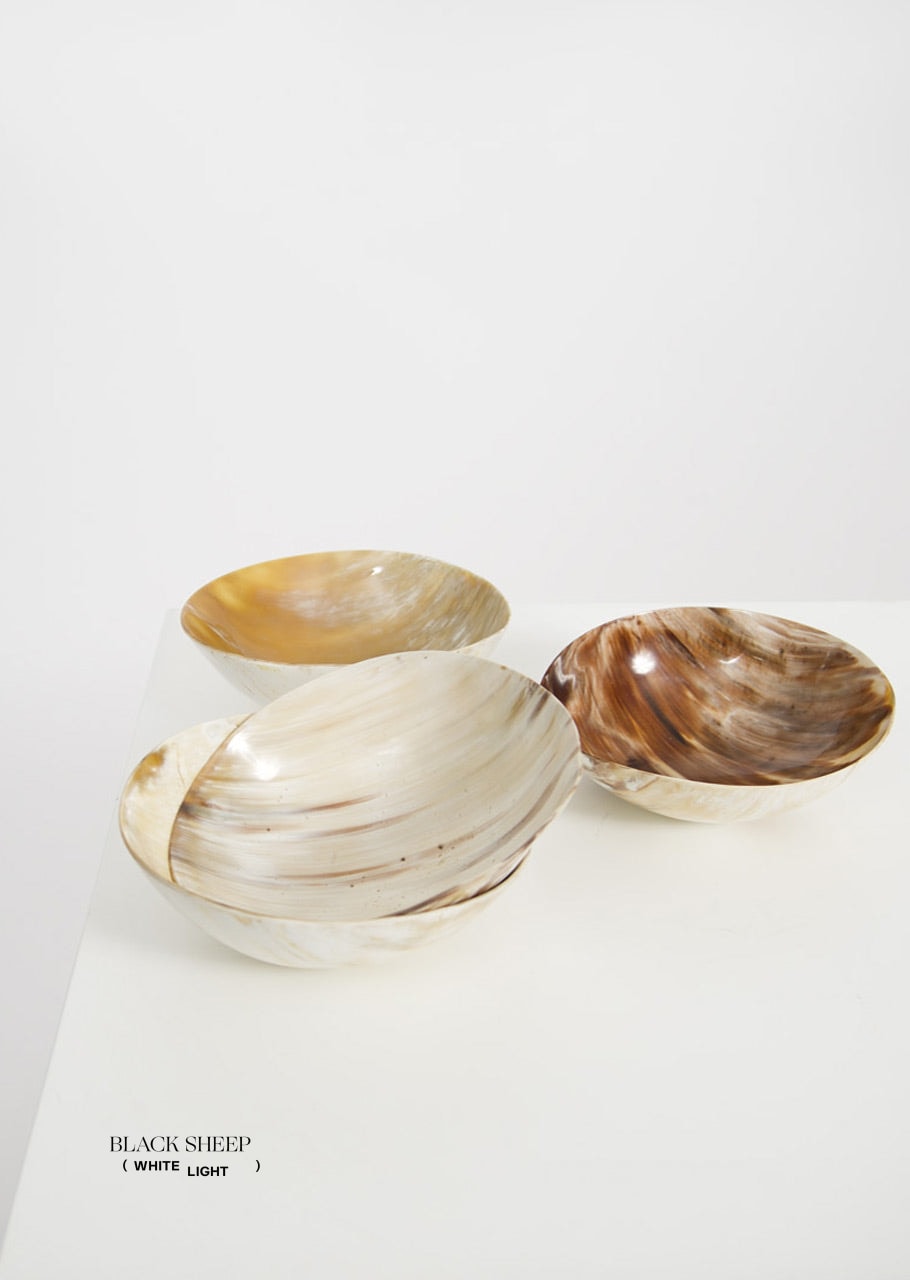 Ankole Horn Light Round Bowl EX-STOCK Canada