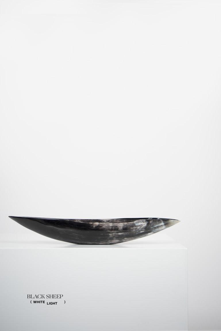 Ankole & Gyr Horn Dark Oval Vessel EX-STOCK Canada