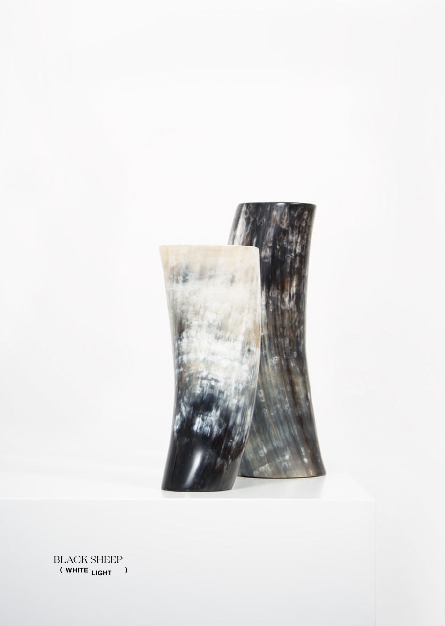 Ankole & Gyr Horn Dark Vase EX-STOCK Canada