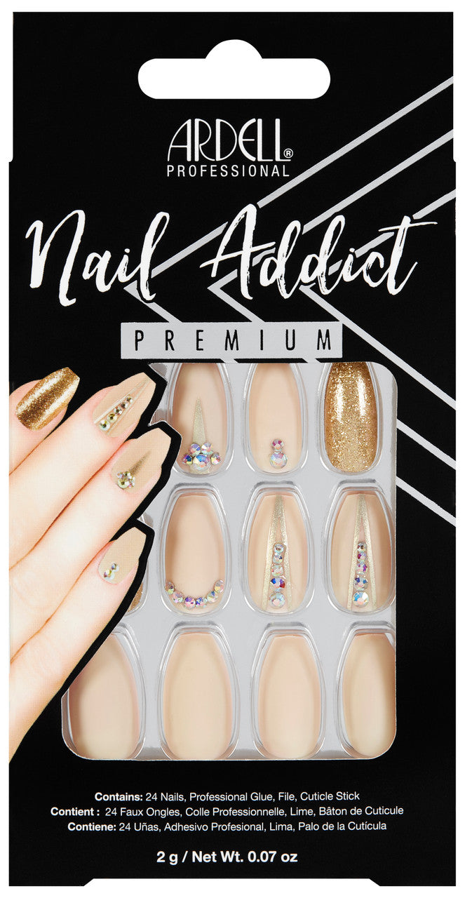 Ardell Nail Addict Nude Jewelled - Premium EX-STOCK Canada