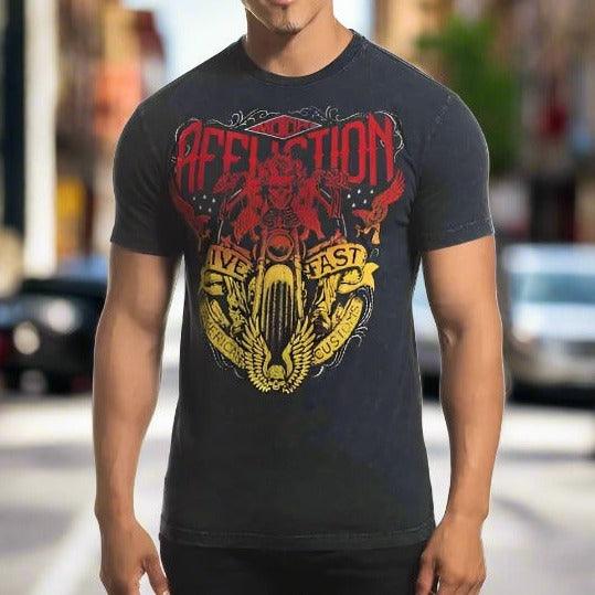 Affliction Men's Coastline Ride Short Sleeve Shirt EX-STOCK Canada