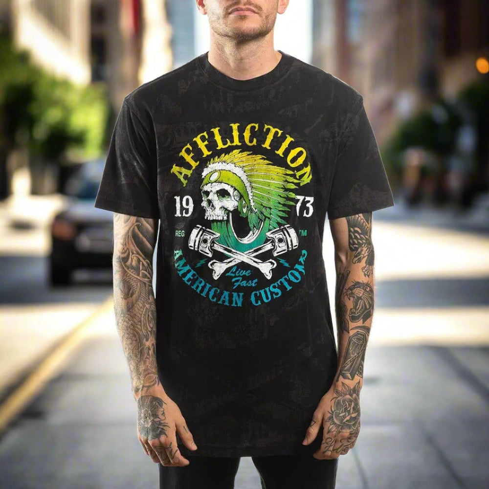 Camiseta de manga corta Affliction Men's Drive SpeedEX-STOCK Canada