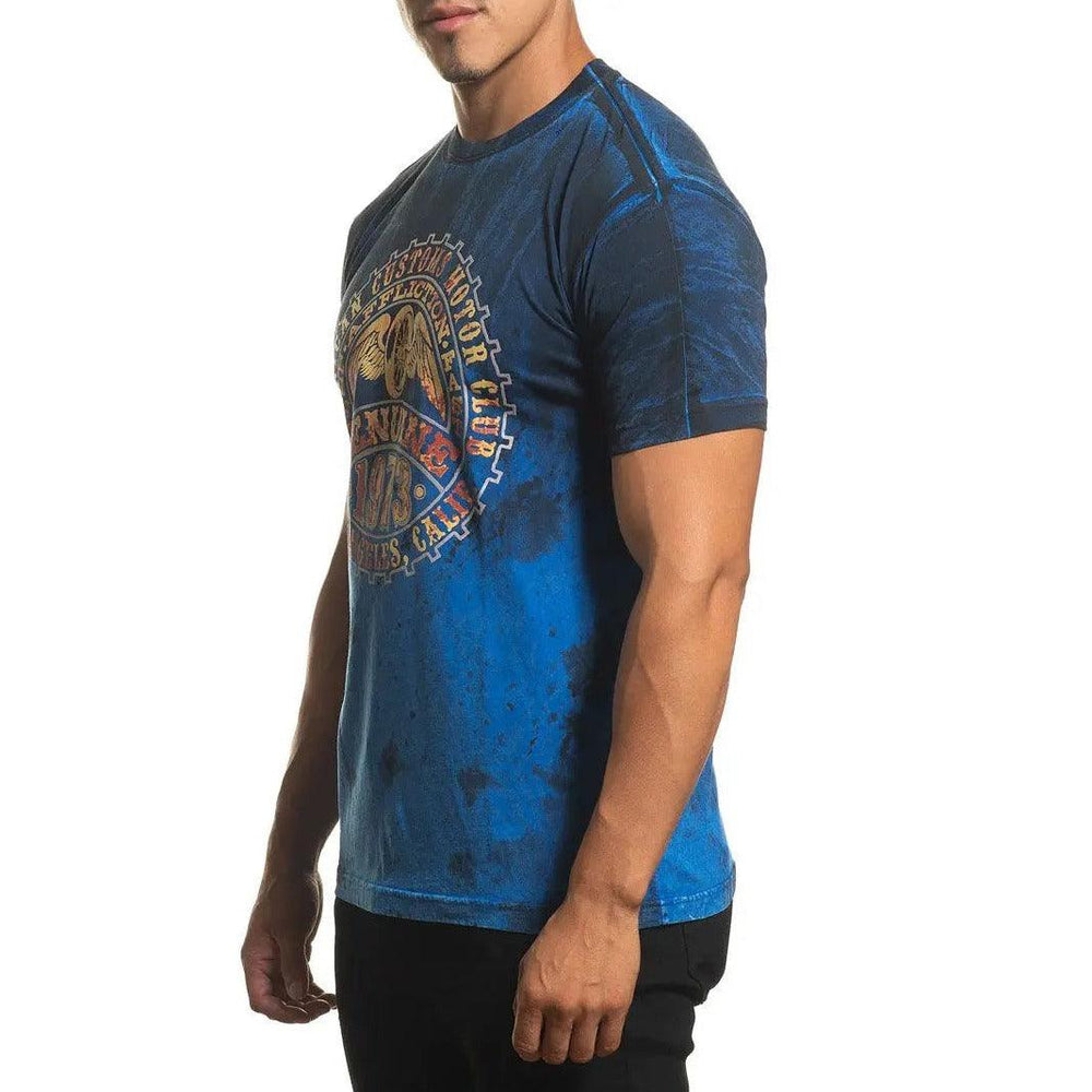 Affliction Herren Echtes Moto KurzarmshirtEX-STOCK Canada