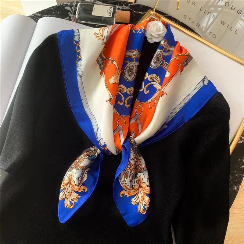All-match Tying Bag Headband Color Matching Silk Scarf EX-STOCK Canada
