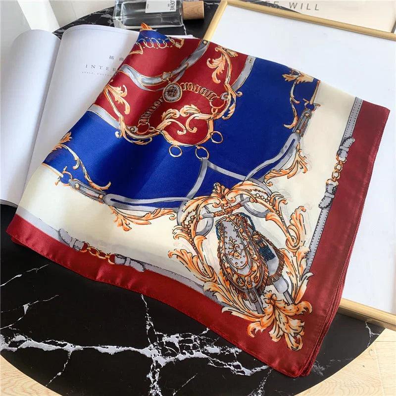 All-match Tying Bag Headband Color Matching Silk Scarf EX-STOCK Canada