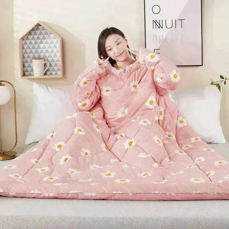 Anti kick Casual Home & Office With Sleeves Wearable Quilt - EX-STOCK Canada