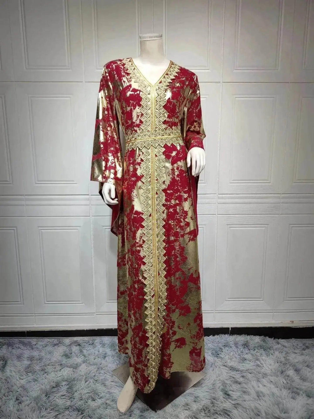 Bata Bronceadora de Chifón Árabe con Vestido que Incluye Cinturón - EX-STOCK Canada