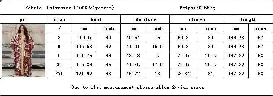 Arab Chiffon Bronzing Robe Containing Belt Dress - EX-STOCK Canada