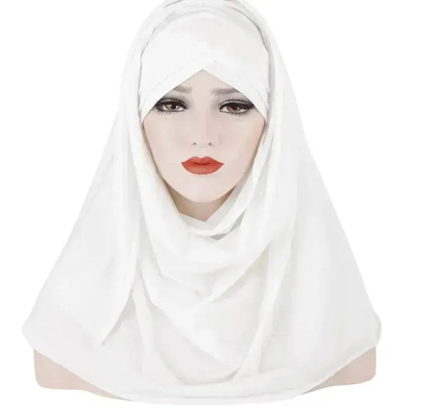 Arab Lady Fashion Patch Hijab - EX-STOCK Canada