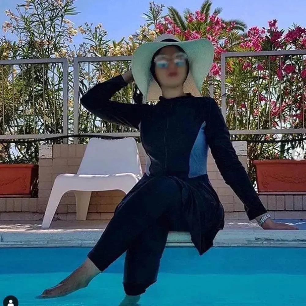 Maillot de bain arabe pour femmes trois pièces conservateur - EX-STOCK Canada